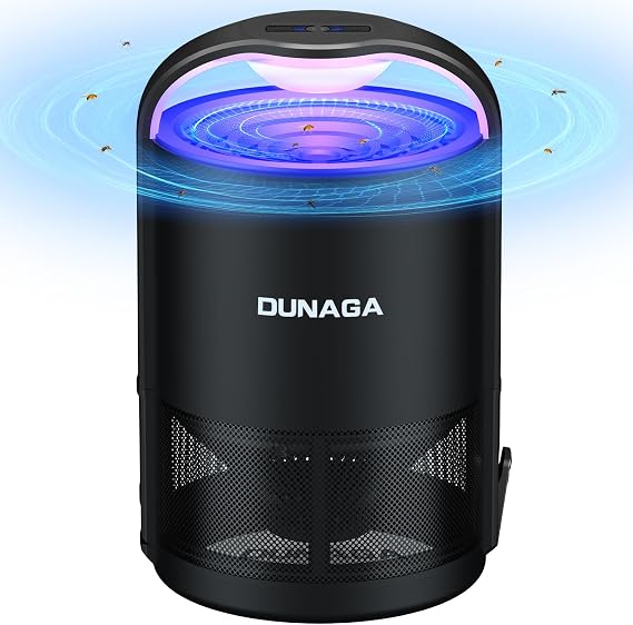 DUNAGA Fly Traps Indoor, Fruit Fly Traps, Gnat Traps, Mosquito Traps, Insect Traps Indoor with 10 Sticky Glue Boards, Black
