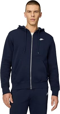 Nike Mens Club Full-zip Fleece Hoodie