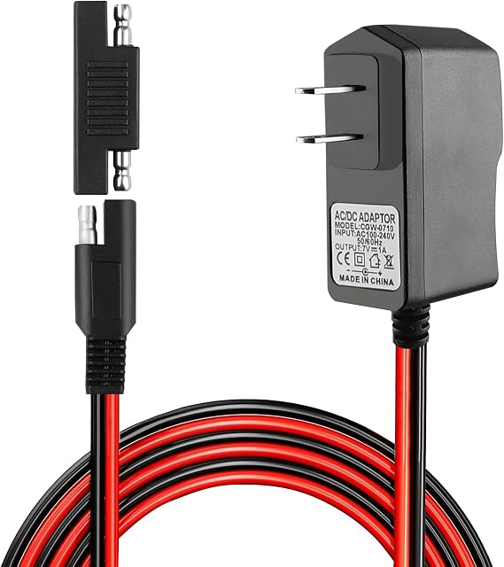 SAE Connector Charger for Kids Ride On Car Battery, BXIZXD 6 Volt Battery Charger for Disney Quad Pacific Cycle Marvel The Avenger Good Dinosaur Princess Fairies Minnie Mouse Frozen CAR McQueen ATV