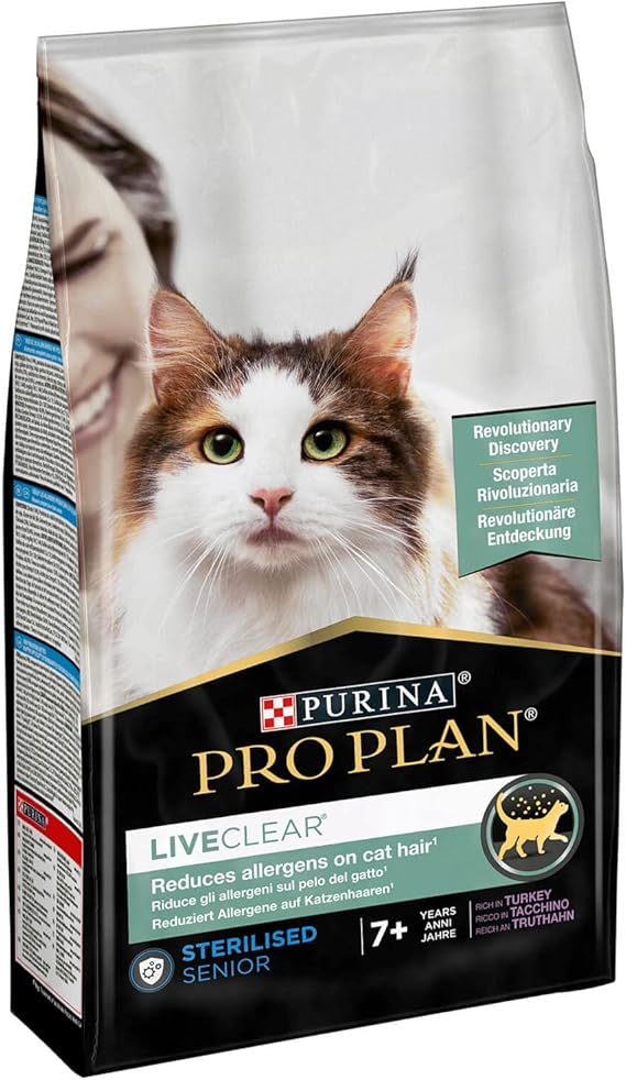 PRO PLAN Liveclear 7+ Turkey Sterilized Cat Food 1.4 kg