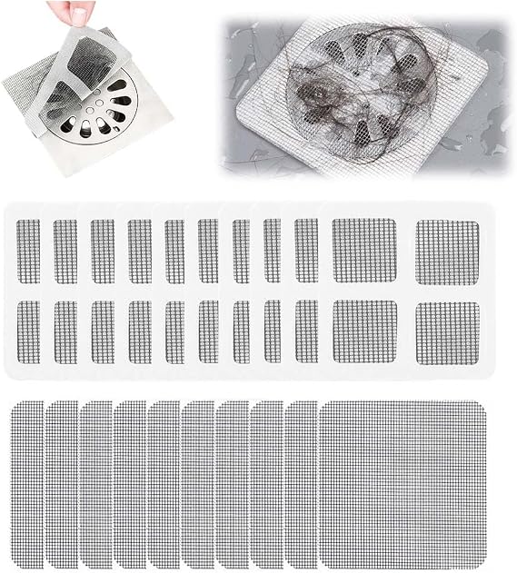2026 New Disposable Shower Drain Hair Catcher - Square Screen Bathroom Floor Drain Protector (30pcs)