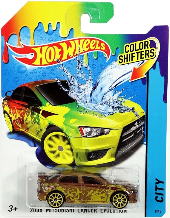 Hot Wheels Color Shifters City 2008 Mitsubishi Lancer Evolution 8/48