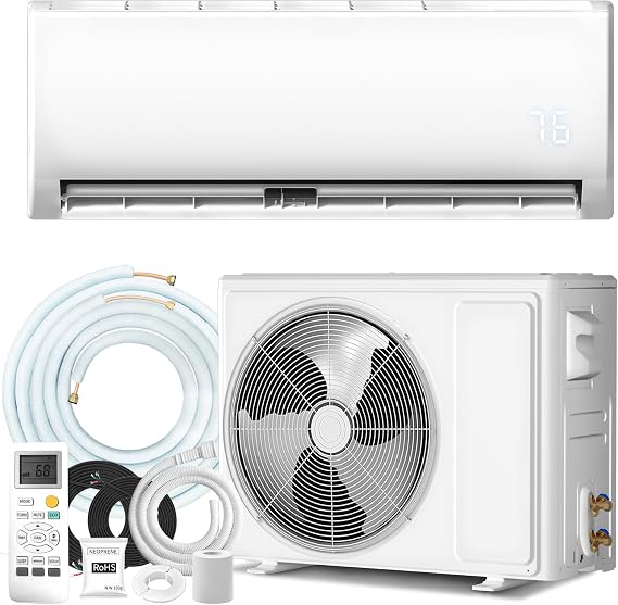 12000 BTU Mini Split AC/Heating System, Mini Split Air Conditioner