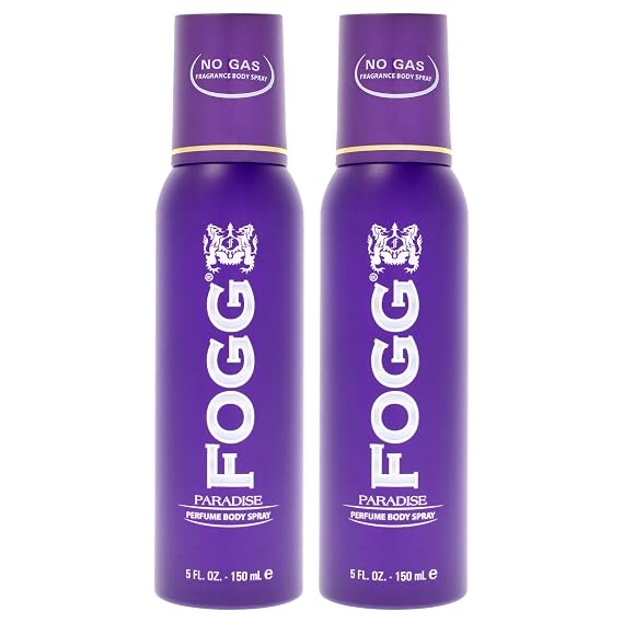 Paradise by Fogg - Fruity Floral Perfume-Based Body Spray for Women - Vanilla Body Spray with Rose and Jasmine - Essence of Tropical Bliss - 2 pc
