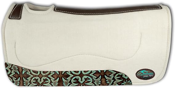 Southwestern Equine OrthoRide All Purpose Riding 1" Thick Wool Saddle Pad. Made in the USA.