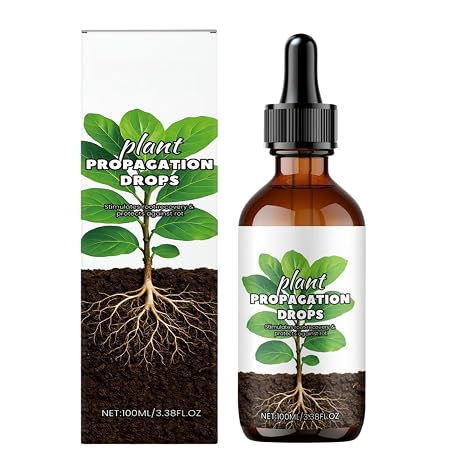 Rooting Hormone Powder & Gel for Cuttings,100ml Liquid Root Stimulator & Grow Formula,Plant Propagation Buddy for Healthy Stems,Concentrated Propagation Buddy for Healthy Stems,Faster Root Development