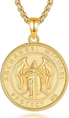 INFUSEU Faith-Inspired Christian Catholic Saint Necklaces Religious Protection Gifts for Women