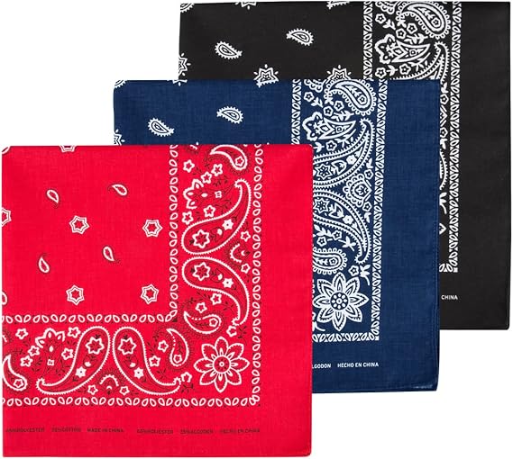 Levis All-Gender Multi-Purpose Bandana Gift Set Headband, Wrap, Face & Neck Coverage