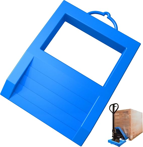 Heavy Duty Pallet Jack Chock with Handle | for Wheel Width of 8.5IN Non-Slip Polypropylene Jack Stopper Pallet Buster