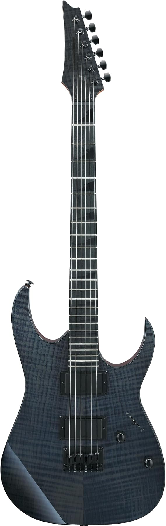 Ibanez Gio GRGR221FA-TDK Electric Guitar - RG Solid Body - 6 String - IBZ-6 Pickups - Roasted Maple Neck - Flamed Maple Art Grain Top in Transparent Indigo Black