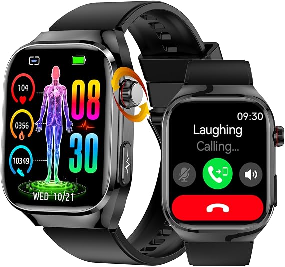 Smart Watch ECG with Phone Call BP SpO2 Heart Rate BMI HRV
