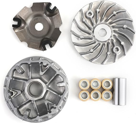 Topteng Front Primary Variator Clutch Movable/Face Drive Complete with Rollers & Shaft for Honda PCX125 WW125 2009-2014, PCX150 WW150 2009-2013, PCX150 2014-2018 22011-KWN-900