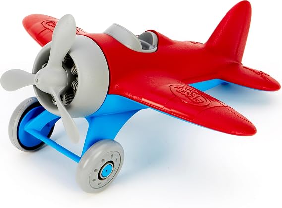 Green Toys Airplane - Bpa Free, Phthalates Free, Red Aero Plane for Improving Aeronautical Knowledge of Children. Toys and Games