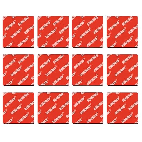 12PCS Square 2.83" Double Sided Sticky Adhesive Pads