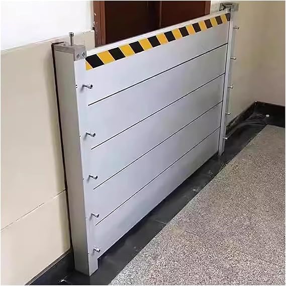 WDJBPSH Flood Barriers for Home Exterior Water Gate, Heavy Duty Flood Protection Gates/Water Stopper Shield, 39inch Tall Custom Length Temporary Dam(7.2ft)