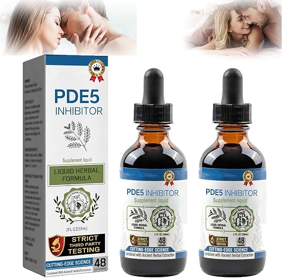 Malebiotix Pde5 Inhibitor Supplement Drops, Pde5 Inhibitors for Men Drops, Aafq Secret Drops for Strong Men, Enhanced Secret Drops, Enhancing Sensitivity and Pleasure (2Pcs)