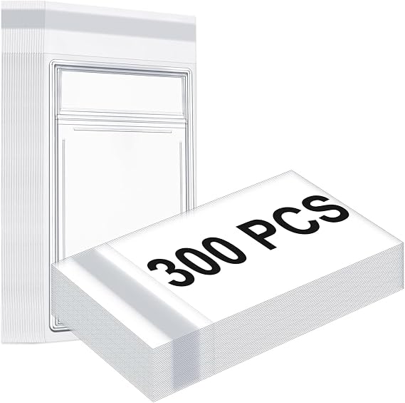 Marspark 300 Pcs Graded Card Sleeves Resealable for Graded Slabs
