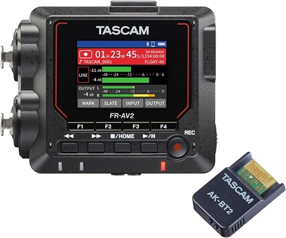 TASCAM FR-AV2 and AK-BT2 Bluetooth Adapter Bundle