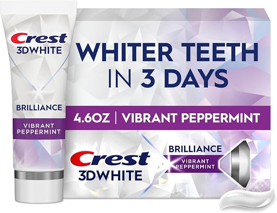 Crest 3D White Brilliance Vibrant Peppermint Diş Beyazlatıcı Diş Macunu 130 gr