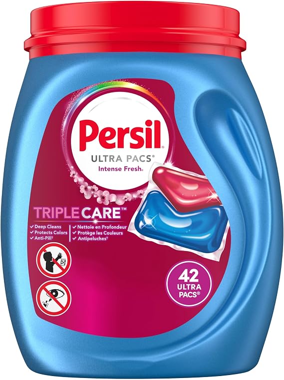 Persil Ultra Pacs Intense Fresh Everyday Clean Laundry Detergent, 42 count