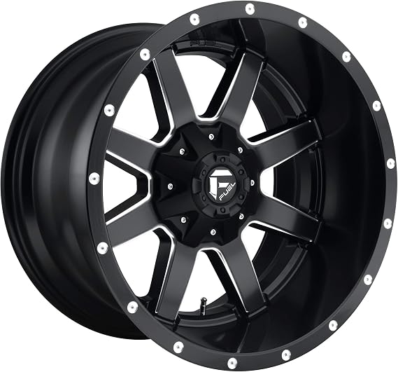 Fuel Maverick Black Wheel with Painted Finish (20 x 8.25 inches /8 x 200 mm,201 mm Offset)