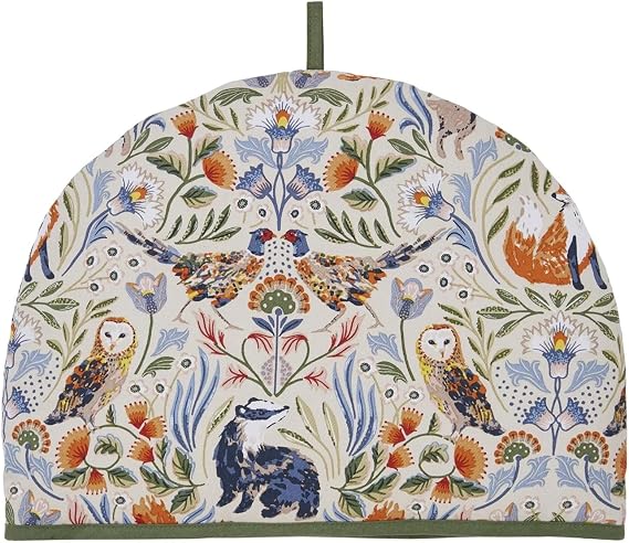 Beige Tea Cosy with Blackthorn Design by Ulster Weavers