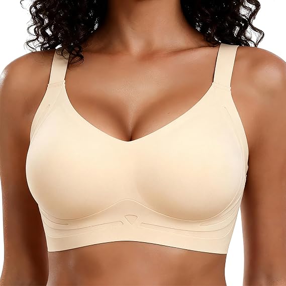 Smoothing Bra Anti Sagging Wireless Push Up Bras for Women No Underwire Full Coverage Bra Comfy Bras for Women