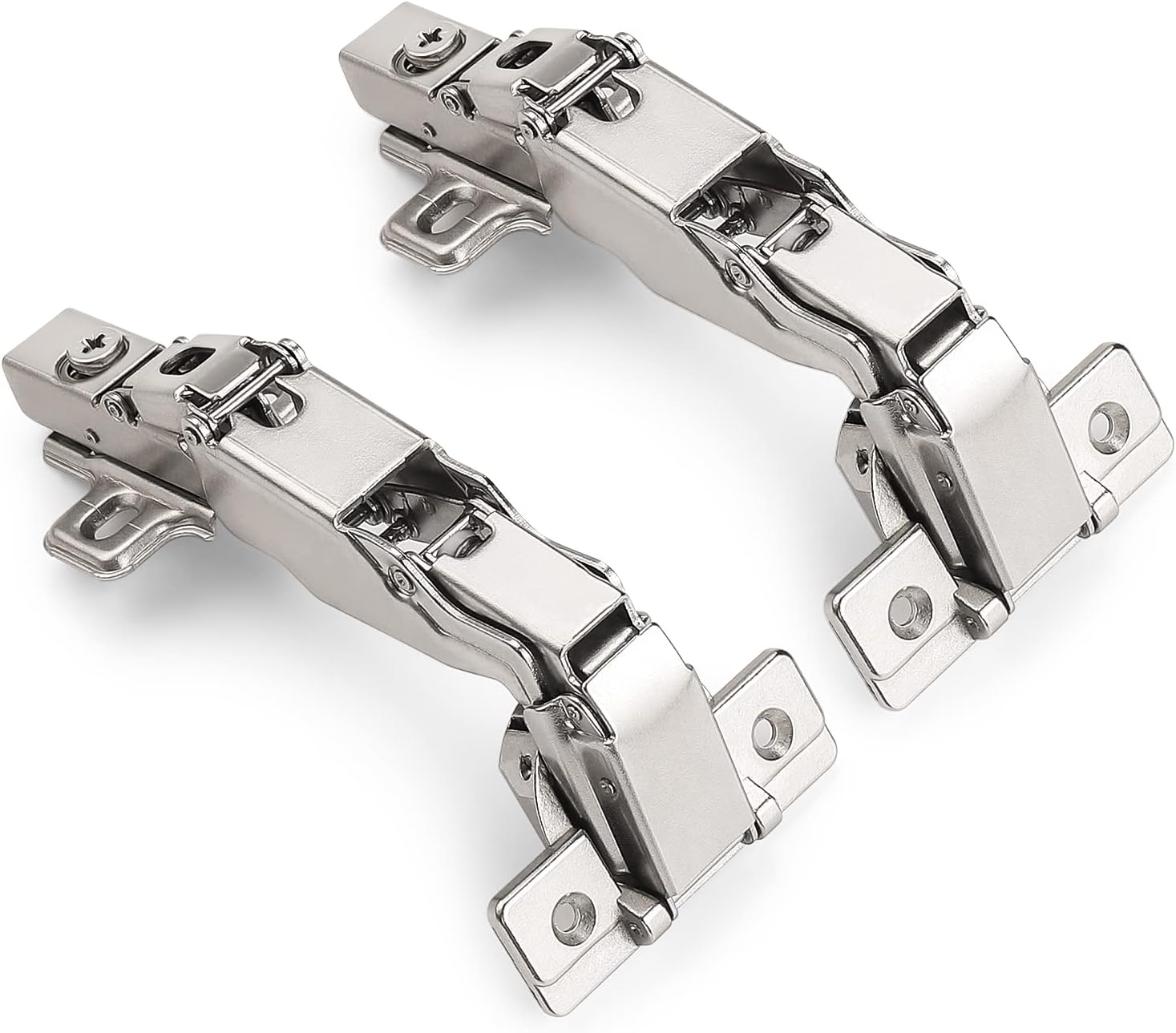 Probrico 6 Pair 12pcs European Style Hidden Concealed 165 Degree Corner Kitchen Cabinet Door Hinges Full Overlay Soft Closing