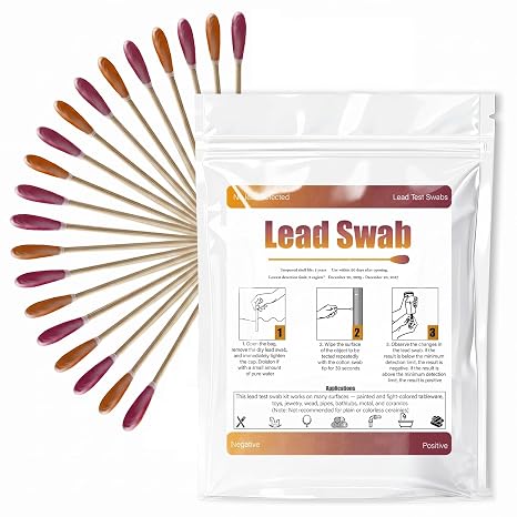 20 Pack Lead Test Kit, Instant Lead Check Swabs with Results in 30 Seconds | Home Easy to Use for Dish Metal Toy Jewelry Ceramics & Wood