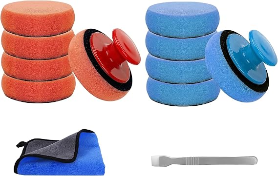 Polierschwamm Auto Set Autowachs Applikator Pads 90mm 10 Stück
