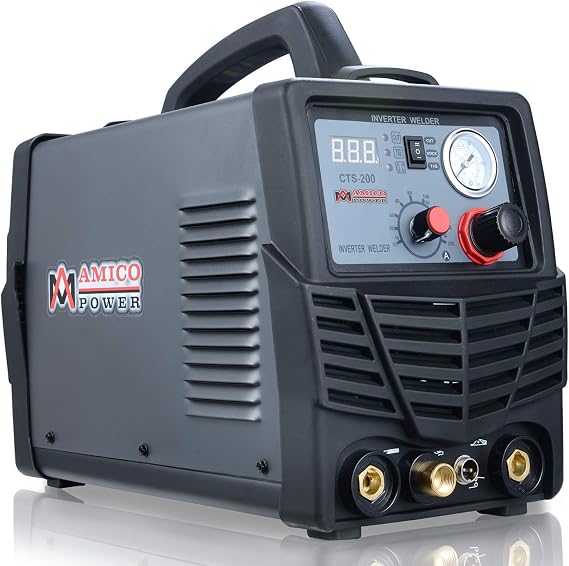 CTS-200, 200A HF-Strart TIG, 200A Stick Arc Welder & 50A Plasma Cutter 3-in-1 Combo Welding,