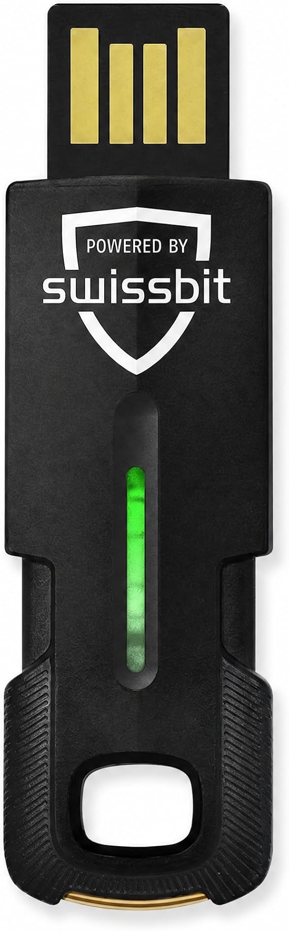 Swissbit iShield Key 2 Pro USB-A Multi-Application Security Key with NFC FIDO Certified, Passkey (FIDO2), PIV Smart Card & OTP Authentication, Phishing-Resistant Security for Enterprise