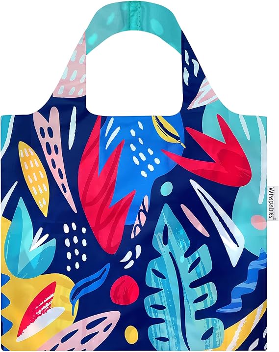 allydrew Allybag Foldable & Lightweight Reusable Grocery Bag, Abrtract 1