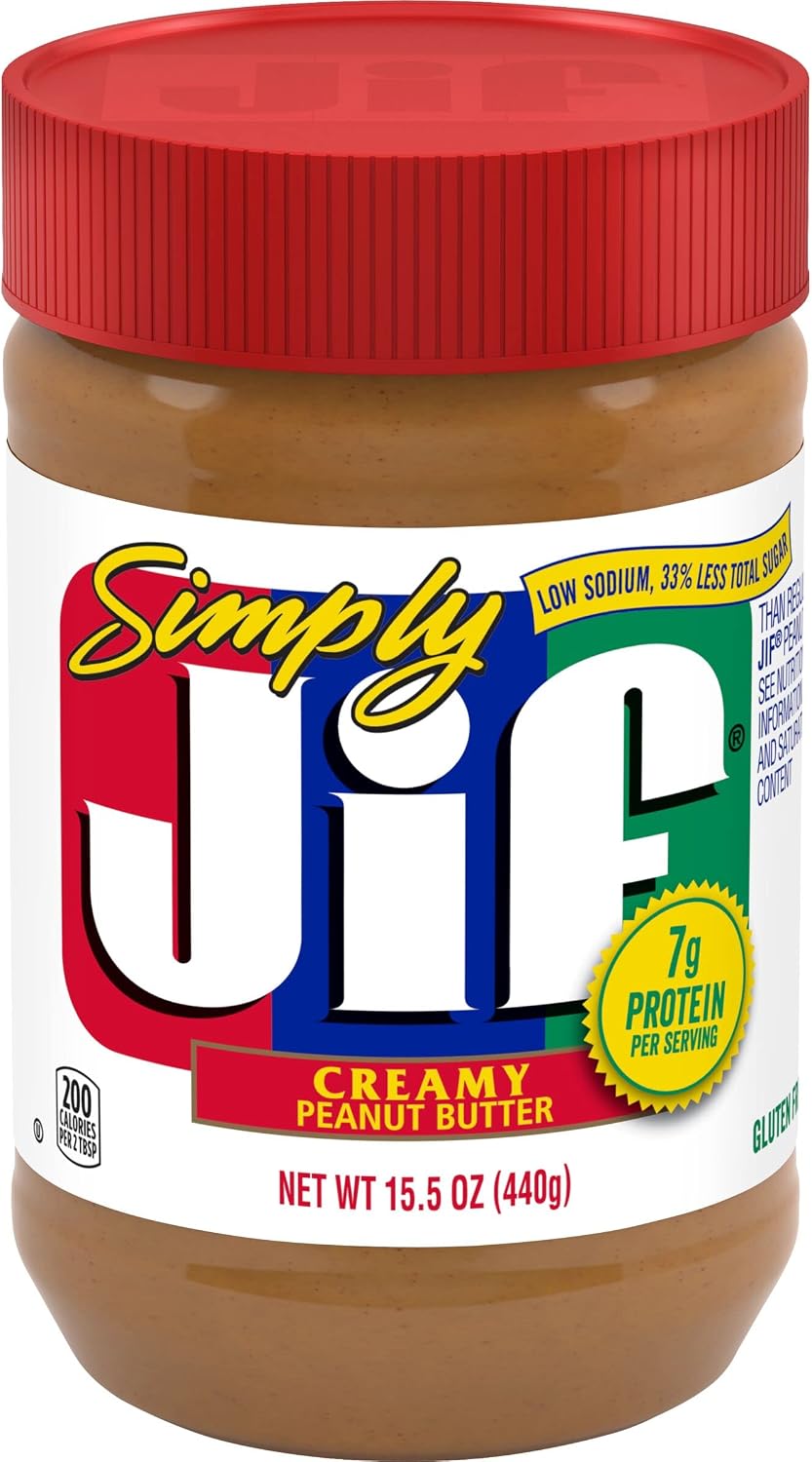 Jif LOW SODIUM SIMPLY CREAMY Peanut Butter Spread 440g