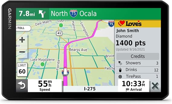 Garmin d?zlCamTM OTR710, 7 GPS Truck Navigator & Built-in Dash Cam