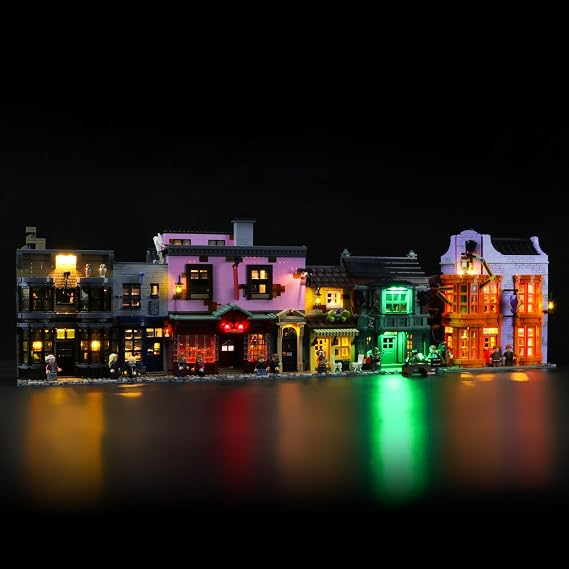 LED Light Set Compatible with LEGO 75978 Diagon Alley Harry Potter Building Blocks Model - Model Set NOT Included