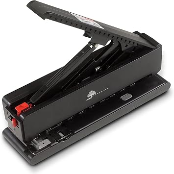 Levenger Circa Leverage Discbound Hole Punch, Heavy-Duty Large Paper Puncher for Disc Notebooks, Binders, Journals, Business Home Office Supplies