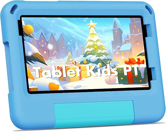 PRITOM TAB7 PRO Kids Tablets 7 inch, 64 GB, 3 GB RAM Upgraded, Toddler Tablet Android 14 with WiFi, Dual Camera, Education, Games, Kids Software Pre-Installed, Parental Control, Blue
