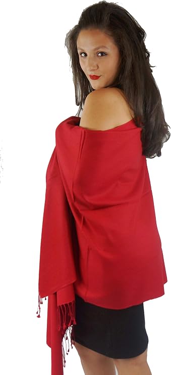 Solid Pashmina Shawl, Scarf, Wrap & Stole(Regular Size)