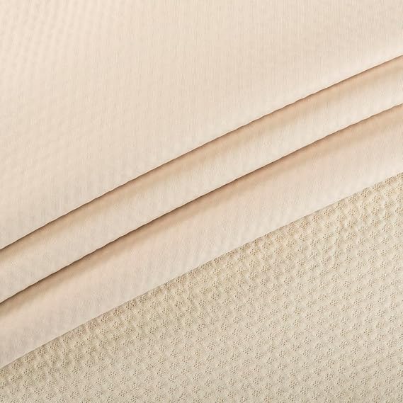 V1 Zorb 4D Organic Cotton Dimple Waterproof CORE Eco-PULTM Soaker Fabric (Natural) | Made in USA - Sold by The yard | Hypoallergenic, Absorbent, Ready to Absorb, Organic, Waterproof, No-Stretch,