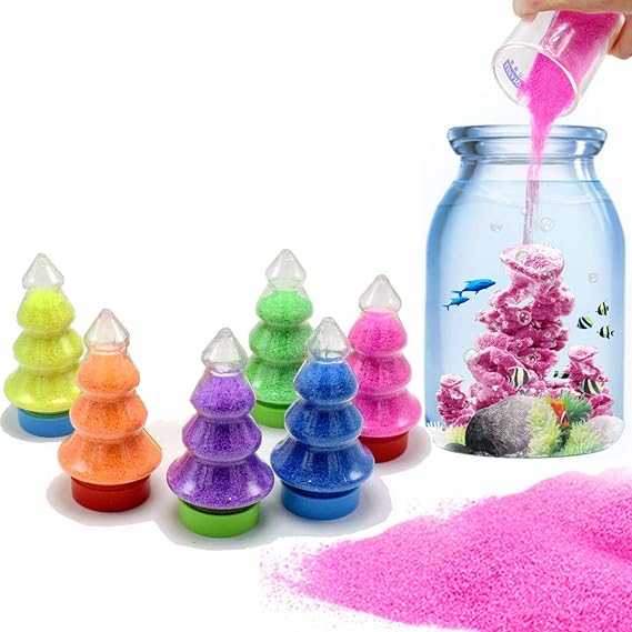 XIAOHONG 6 Colorful Magic Sand - Space, Hydrophobic Sand Play Sand Toys, Gifts for Kids, Stress Reliever