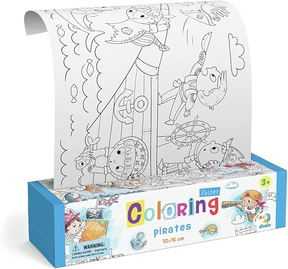 Dodo D300329 Educational Pirate Colouring Poster