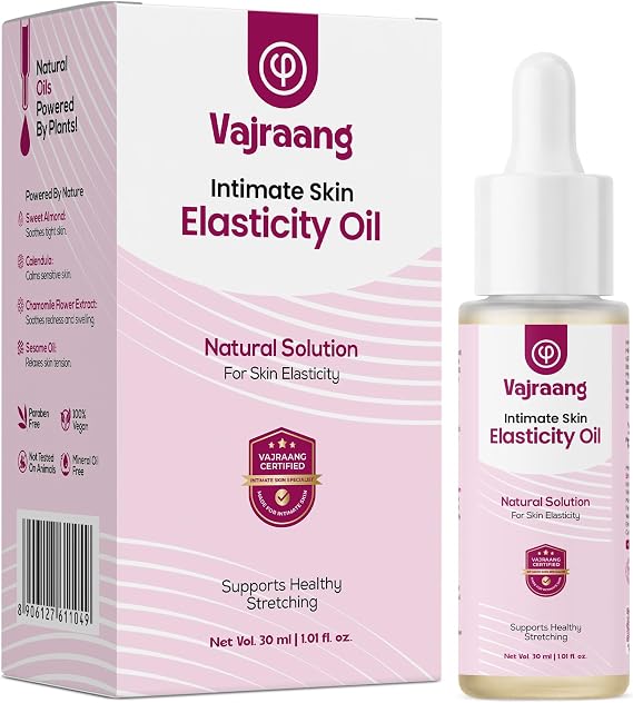 Vajraang Intimate Skin Elasticity Oil for Men | Foreskin Care Oil | Supports Skin Loosening & Flexibility | Clinically-Tested | Pairs with