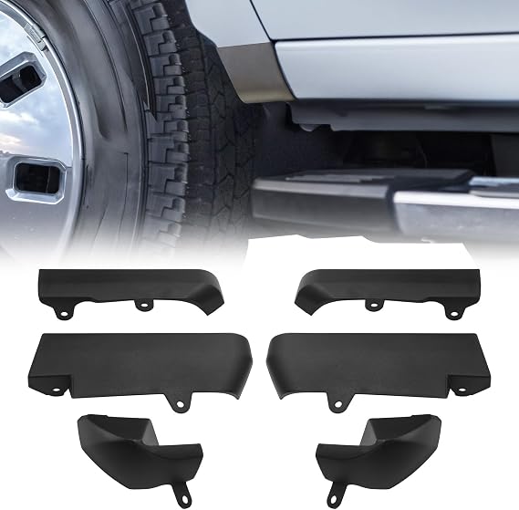 Mud Flaps Delete Compatible with 2026 2025 2024 2023 2022 2021 2020 Chevy Silverado 2500/ 3500HD, ABS No-Drill Front & Rear Splash Guards
