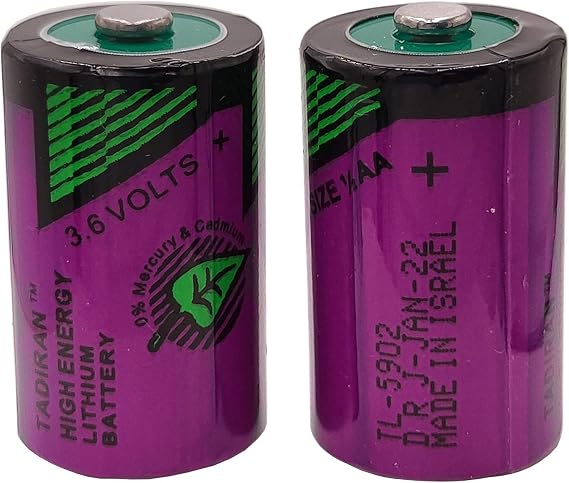 2 pcs TL-5902 1200mAh 1/2 AA 3.6 Volt Lithium Battery for Tadiran TL-5902/S