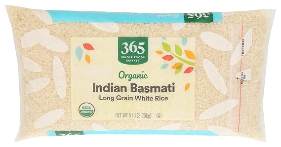 365 by Whole Foods Market Organic White Basmati Rice, 80 OZ