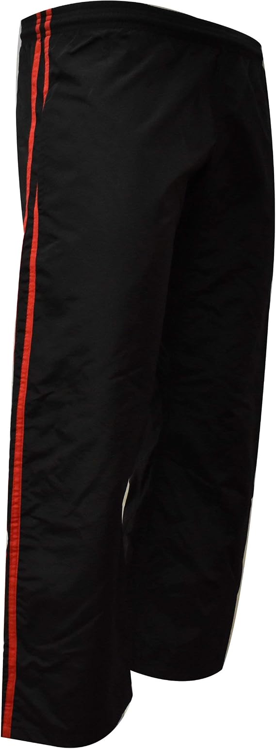 UFG - Demo Karate Pant - Black with Red Strip High Suitable for Karate Boxing MMA Muay Thai Training