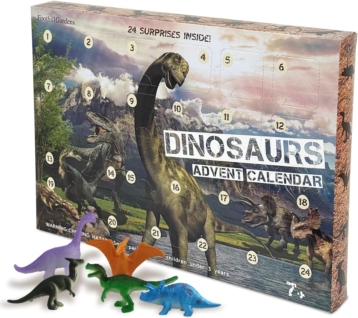 Dinosaur Advent Calendar Boys Toy Dinosaur Figurine Birthday Christmas Christmas Xmas Helper Reward Present Count