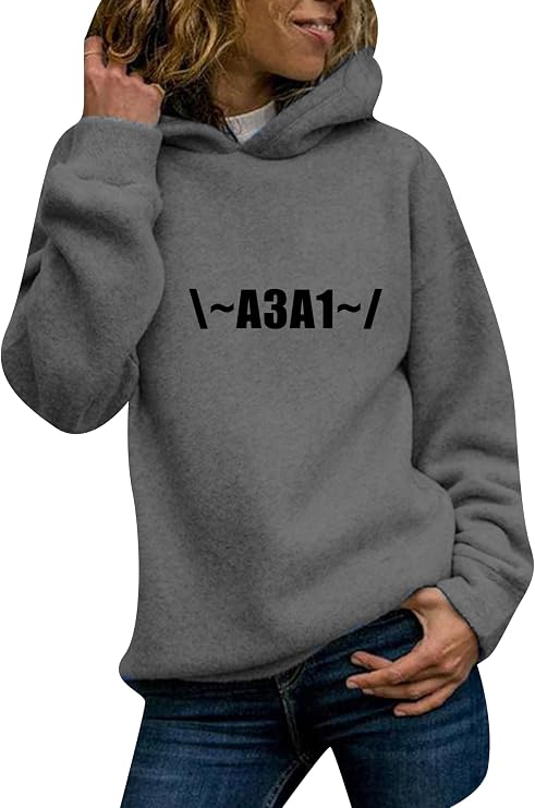 Women's Warm Fall Classy Hoodie Classy Solid Sweatshirt Stylish Loose Pullover