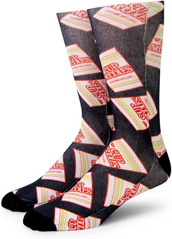 POPCULT The Original Nissin Top Ramen Cup of Noodles Crew Socks Unisex